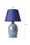 Opviq Lámpara de Mesa YL532 Azul y Dorado